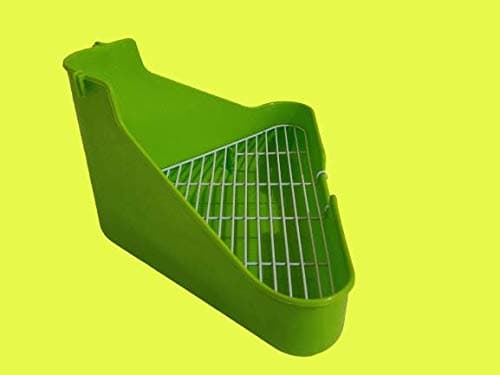 Taiyo Pluss Discovery® Rabbit Toilet Litter Tray, Size: (34X24X16 cm), Litter Tray - Rabbit, Hamster, Guinea Pigs (Green Color) 3