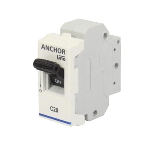 Anchor by Panasonic 65983 UNO Mini Penta Modular 20 Ampere Single Pole C Curve MCB 2