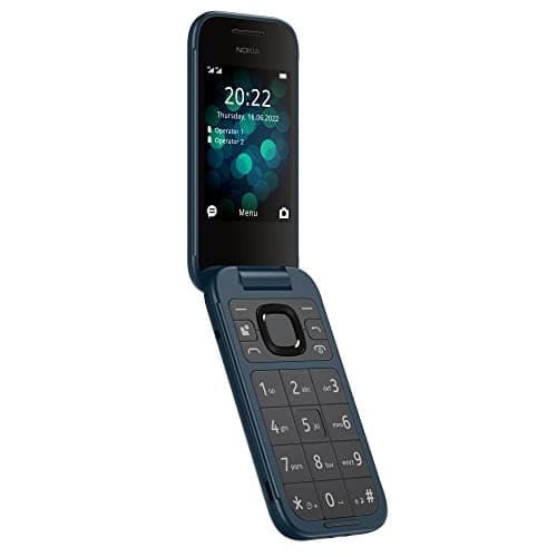 Nokia 2660 Flip 4G Volte keypad Phone with Dual SIM, Dual Screen, inbuilt MP3 Player & Wireless FM Radio | 1 Year Replacement Guarantee | Blue