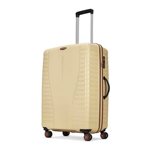 Aristocrat Airpro-Max 67 cm Check-in Medium Size Trolley Bag, Lightweight Polypropylene Case Luggage with 8 Wheels, Combination Lock, Travel-Friendly, 3-Yr International Warranty, Mojave Desert