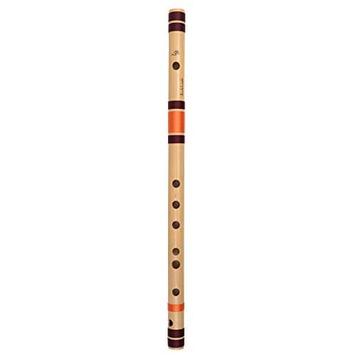 Punam Flutes B Natural Base Right Hand Bamboo Flute/Bansuri Size 20.4 Inches 5