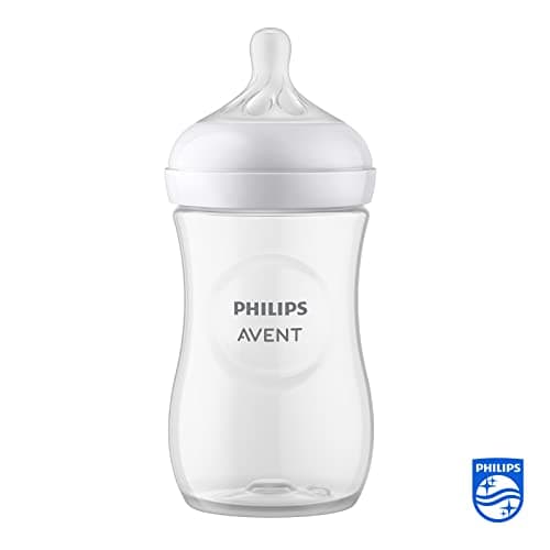 Philips Avent Natural Plastic Baby Feeding Bottle | No.1 Brand Recommended by Moms Worldwide | 1 Months+ Baby | Mimics Breastfeeding | Uniquely Designed Nipple | Pack of 1| SCY903/01 2