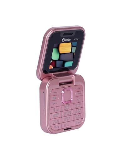 Snexian All-New Rock X Flip Dual Sim |Keypad Mobile| with 1.8" Display |Flip|Fold| Call & SMS Indicator|Crystal Back Panel |BT Dialer|Voice Changer |Long Lasting Battery|FM|Camera|Feature Phone| Pink 5