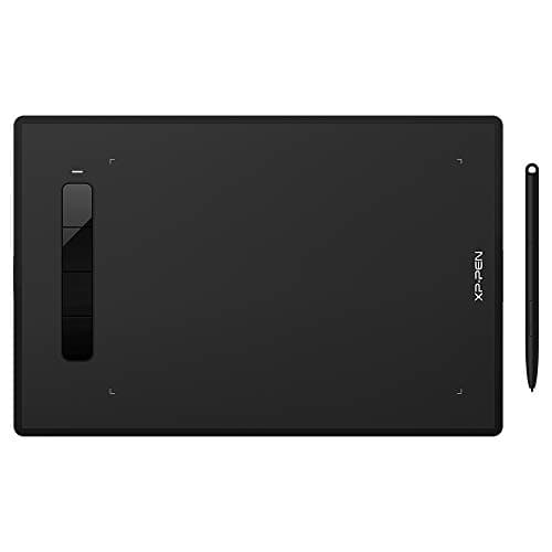 XP Pen Star G960S Graphics Tablet 22.86 cm x 15.24 cm (9 x 6 Inch) Pen Tablet with 8192 Levels Pressure Sensitivity Battery-Free Stylus, 4 Customizable Shortcut Keys & Android Support, Black