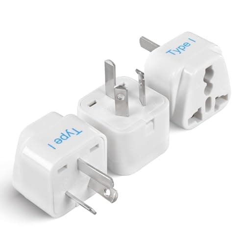 India to Australia Converter Plug Universal Socket Adapter Type-I (Pack of 3) for China, New Zealand, Argentina, Cross 3Pin Plug Universal Input (Pack of 3-3Pin Australia Adapter)