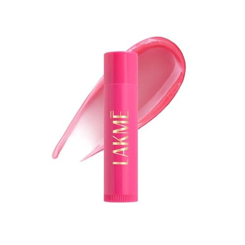 Lakme Lip Love Care Stick Strawberry, with 10% Vitamin E Complex, nourished with Shea & Cocoa Butter and enriched with Almond & Jojoba Oil for 24hr moisturization in just 1 swipe, with SPF 15, 4.5g 3