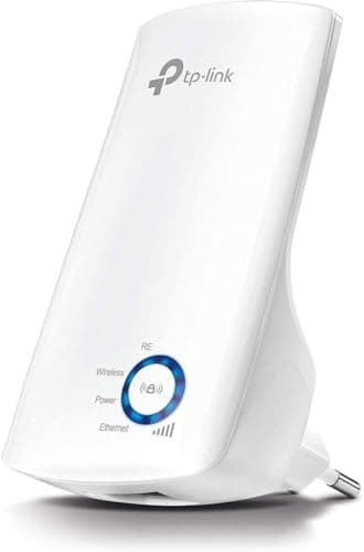 TP-Link TL-WA850RE N300 Wireless Range Extender, Broadband/Wi-Fi Extender, Wi-Fi Booster/Hotspot with 1 Ethernet Port, Plug and Play, Built-in Access Point Mode