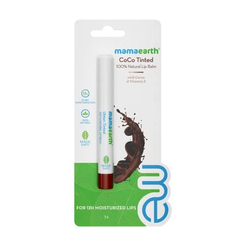 Mamaearth CoCo Tinted 100% Natural Lip Balm for women, with Cocoa and Vitamin E - 2 g 2