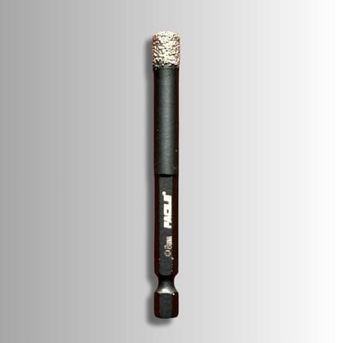 Facile® 8mm Diamond Drill Bit | Heavy Duty Brazed Core Bit for Tile, Marble, Granite, Porcelain & Ceramic | Professional Hole Saw for Clean Drilling