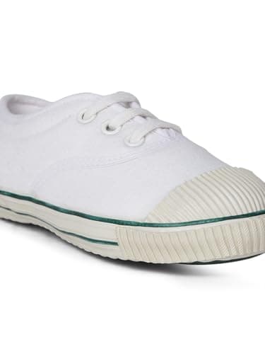 Bata Boys School Lace Up Shoes - White (13Uk) 3