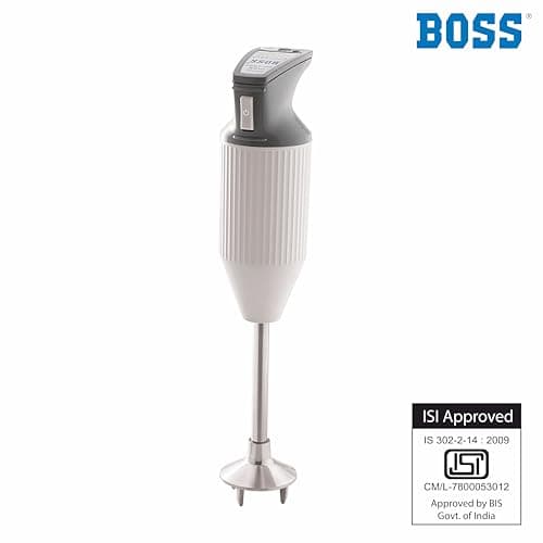 BOSS E111 Portable Hand Blender 180 Watt | Easy to Clean and Store | ISI-Marked, Grey 3