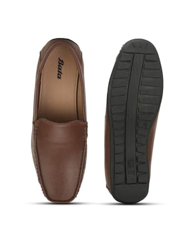 Bata Ben Plain E Men's Tan Casual Shoes - 7 UK (8513455) 4