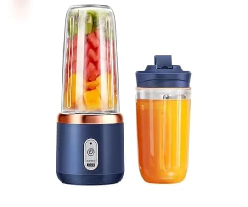 Portable Blender with 6 Blades, USB Rechargeable, 1500mAh Battery, Powerful Blending Modes, Mini Smoothie and Juice Maker, (Multicolour)