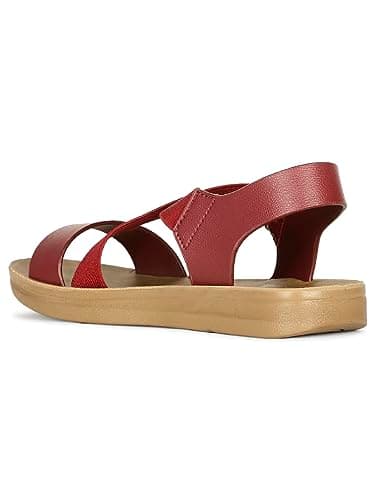 Bata Aerial Sandal Flat Women's Maroon Sandals - 5 UK (5615906) 3