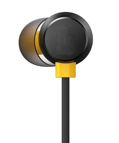 Buds 2 Neo Wired in-Ear Earphones with Mic | Stereo Sound Headphones for Calls & Music – Compatible with Realme, Samsung, OnePlus, Redmi, Vivo, Oppo – Black-OEM 3