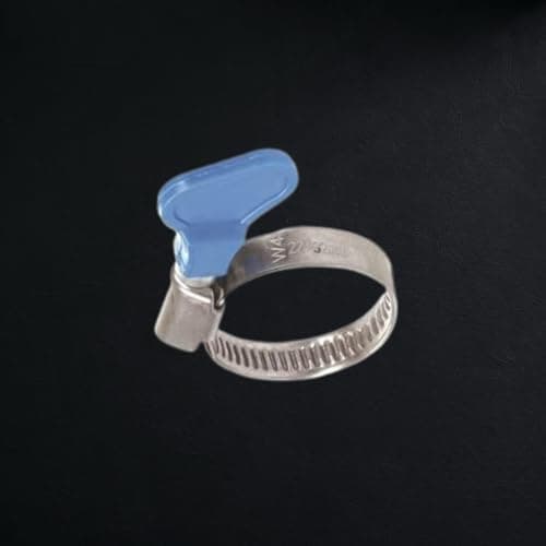 NEW WARE® Adjustable 1/2 Inch Diameter Stainless Steel Hose Clamp with Key for Plumbing, Automotive & Mechanical Applications (Pack of 6) 3