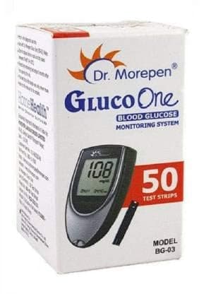Dr. Morepen BG-03 Blood Glucose Test Strips 50s Pack (Pack of 2) 3