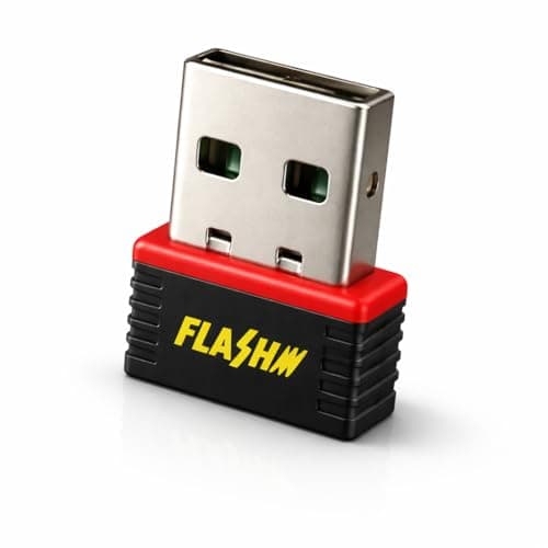 FLASHM USB WiFi Adapter, 150Mbps Wireless Network Dongle for PC, Laptop, Desktop, Plug & Play, Black 4