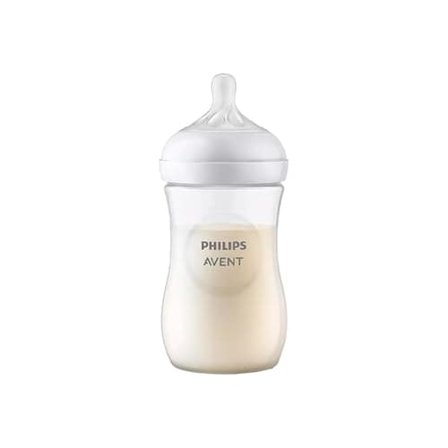 Philips Avent Natural Plastic Baby Feeding Bottle | No.1 Brand Recommended by Moms Worldwide | 1 Months+ Baby | Mimics Breastfeeding | Uniquely Designed Nipple | Pack of 1| SCY903/01 3
