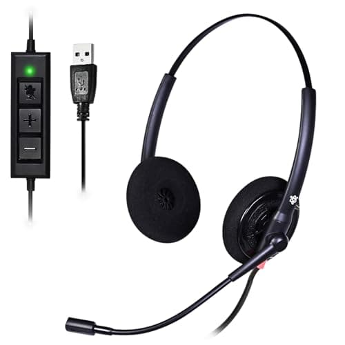 Metaind Wired USB Headphone META_MT500 with Noise-Cancelling Mic | Perfect for Teams, Zoom & Call Center Use | Comfortable & Durable Headset for PC & Laptop