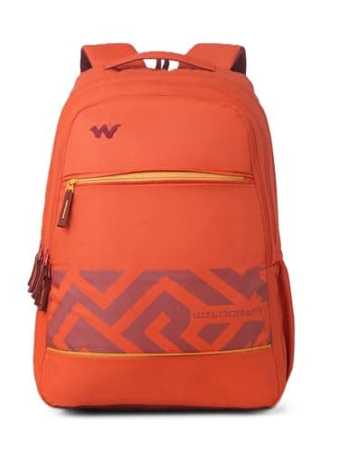 Wildcraft Outlander 40 Laptop Backpack With RainCover for Man & Women,40L Ideal bags for men Office use/School/College Boys and Girls, 3 Compartment Bag, Red