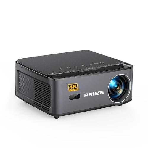 4K Projector, 8000 LED Lumens, 30,000:1 Contrast Ratio, Automatic Adjustments 4