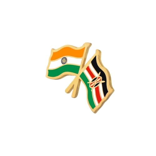 India & Kenya Twin Flag Brass Lapel Pin | Premium Enamel Brooch for Men & Women | National Friendship Badge | Suit, Blazer & Jacket Accessory | Patriotic Gift, Flag Pin for Events & Functions 3