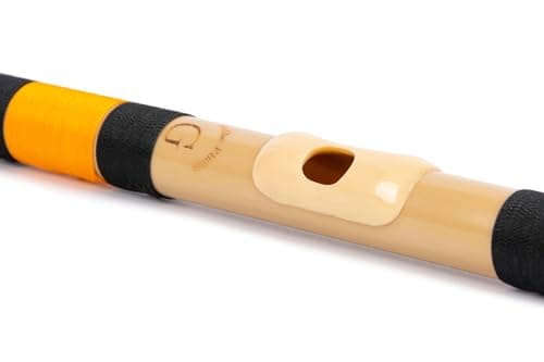 Radhe Flutes | G Natural Right Handed Middle Bansuri | Black & Orange | Tuned With Tanpura A=440Hz | PVC Flute + Hindi & English Flute Lessons 5