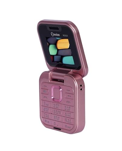 Snexian All-New Rock X Flip Dual Sim |Keypad Mobile| with 1.8" Display |Flip|Fold| Call & SMS Indicator|Crystal Back Panel |BT Dialer|Voice Changer |Long Lasting Battery|FM|Camera|Feature Phone| Pink 4