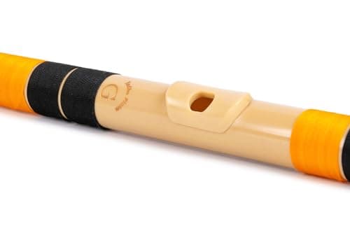 Radhe Flutes | G Natural Right Handed Base Bansuri | Black & Orange| Tuned With Tanpura A=440Hz | PVC Flute + Hindi & English Flute Lessons 5