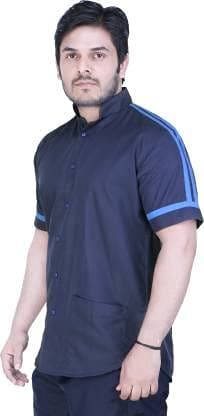 FABUNIFORMS Male Housekeeping, Hotel Staff, Hospital Staff Uniform Set For Men Staff (Dark Blue, 40) 4