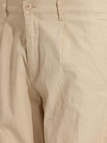 Thomas Scott Men | Plus Size | Straight Fit | Easy Wash | Solid | 4 Pockets Design | Woven Fabric | Chinos Trouser (TSB137_Khaki_44) 5