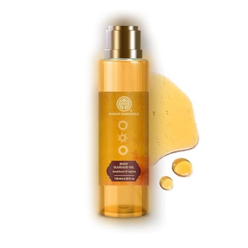Forest Essentials Body Massage Oil Sandalwood & Saffron | Ayurvedic Skin-Nourishing & Calming Oil | Nourishing Body Care 2