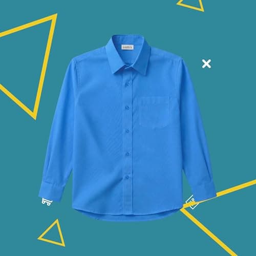 EASILIX Shirt Full Sleeve | Unisex | School Uniform (in, Age, 3 Years, 4 Years, Blue) 4