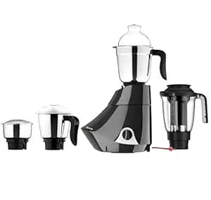 Butterfly Smart 750 Watts Mixer Grinder with 4 Jars | 3 Stainless Steel Jars & 1 Juicer | ABS Body | Heavy Duty Motor | 2 Years Manufacturer's Warranty | Grey