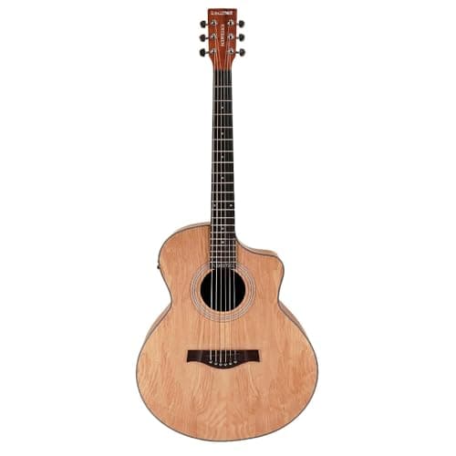 Kadence A06EQ-N Acoustica 40" Electro Acoustic Guitar | Grand Auditorium Cutaway | Ash Wood | Built-in Pickup + 2 Band EQ | Comes with Bag | Includes Learning Course | Natural 2