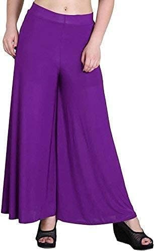 Lovely India Fashion Palazzo Malai for Womans and Girls Purple L
