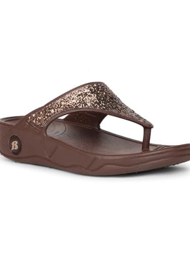 Bata Kafi E Women's Brown Flip Flops - 5 UK (5724014) 5