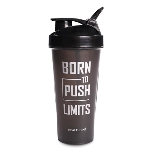 HealthHike Shaker for Gym, Protein Shaker Bottle 750ml,100% Leakproof for Workouts, BPA Free Gym Shaker Bottle for Men & Women Protein or Supplements Shake, Water & Outdoor Use - Velocity Dark Crystal