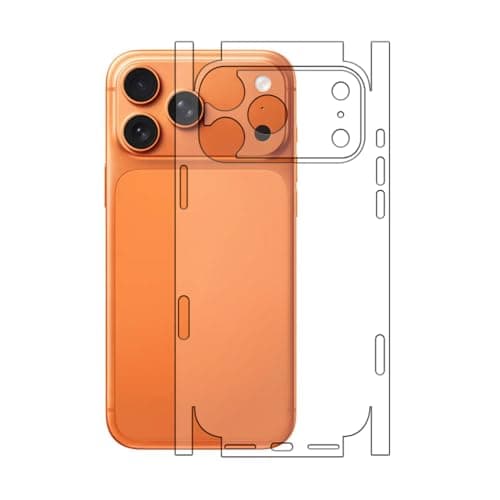 90STETHIX Compatible For iPhone 17 Pro Max | Unbreakable 4 layer Transparent Hydrogel Membrane (NOT GLASS) Back Screen Guard Protector (Scratchproof/Self Healing) (Coverage-Side+Back) Sp1 (Glossy)