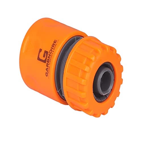 Garbnoire 8 in 1 Heavy Duty Hose Nozzle Water Spray High Pressure for Gardening, Flower, Plants, Lawn, Multi Functional Cleaning, Showering Pet & Wash Cars,8 Pattern Orange Gun, Pack of 1, ABS plastic 4