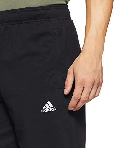 Adidas Mediumen Cotton ESS T SJ PANT , Training Track Pant , BLACK/WHITE , Medium 4