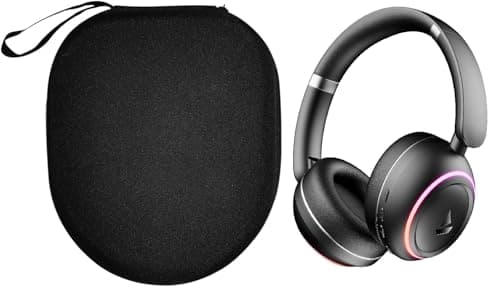VERTUS® Headphone Carrying Hard Storage Bag Pouch Case Cover for Boat Rockerz 480 Bluetooth Headphone (Black)