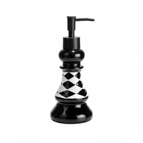 SNAPPSY Modern Chess King Pick Holder Minimalist Black Chess Pick Cup Creative Decorative Container Timeless for Sample House, Living Room, Chess Lotion