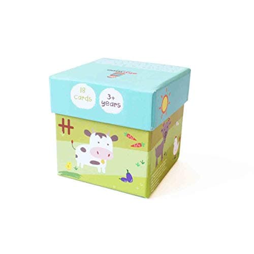 Shumee Farm Animals Matching Snap And Memory Card Game Combo - 52 Snap And 20 Memory Cards | (3 years+) | Educational Farm Themed Card Game For Kids | Develops Memory Skills | Birthday Gift For Kids 3