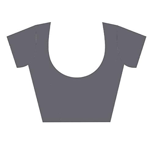 RAJESHWAR FASHION WITH RF Women's Floral Printed Half &Half Georgette Saree For Women With Lace & Blouse(A29 GREEN_Free Size) 4