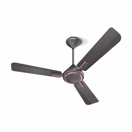 Havells 1200mm Ambrose Energy Saving High Speed Ceiling Fan|Premium Finish, Deco.Fan, Elegant Looks, High Air Delivery| |2 Yr Warranty by Brand | (Pack of 1, Copper)