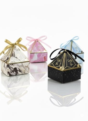 Little Blooms Gift Box With Ribbon - Decorative Hamper Boxes for Gift Empty, Multipurpose Foldable Gift Packing Box for Hamper - Perfect for Weddings, Birthdays, and Special Occasions (Mix, Box-20pcs) 5