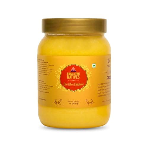 Himalayan Natives Original Cow Ghee 1L | 100% Natural & Preservative-Free | 100% Pure Desi Ghee | Strengthens Muscles