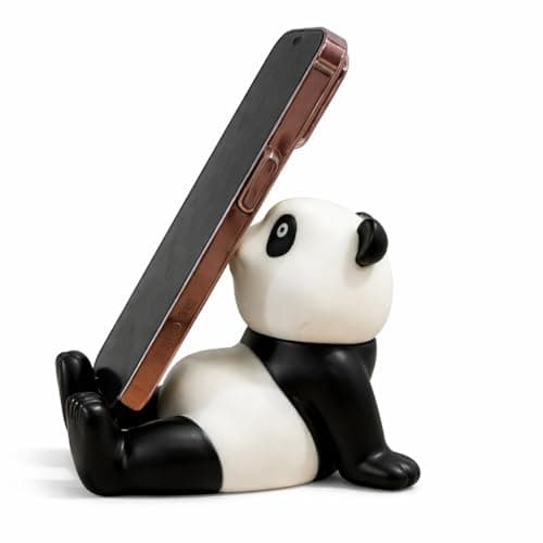 Cute Panda Mobile Phone Holder Stand for Desk | Anti-Slip Plastic Smartphone Stand | Universal Mobile Stand for Home, Office & Study Table | Cartoon Animal Phone Holder Gift